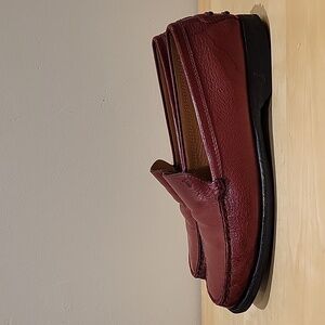 Tod's Burgundy Leather Loafers